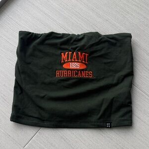 Hype and Vice Green University of Miami Tube Top